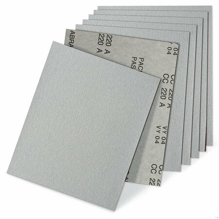 CGW ABRASIVES S13T Stearated Sanding Sheet, 11 in L x 9 in W, 120 Grit, Fine Grade, Silicon Carbide Abrasive, Pape 44857